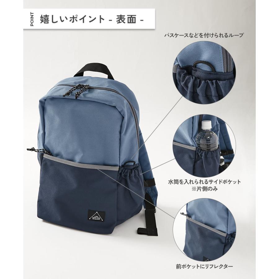 リュックサック バッグ A4サイズ対応 えらべる2サイズ スクール リュックサック(14.5L 18L) キッズ 子供服 男の子 女の子  デビロック devirock | devirock | 11