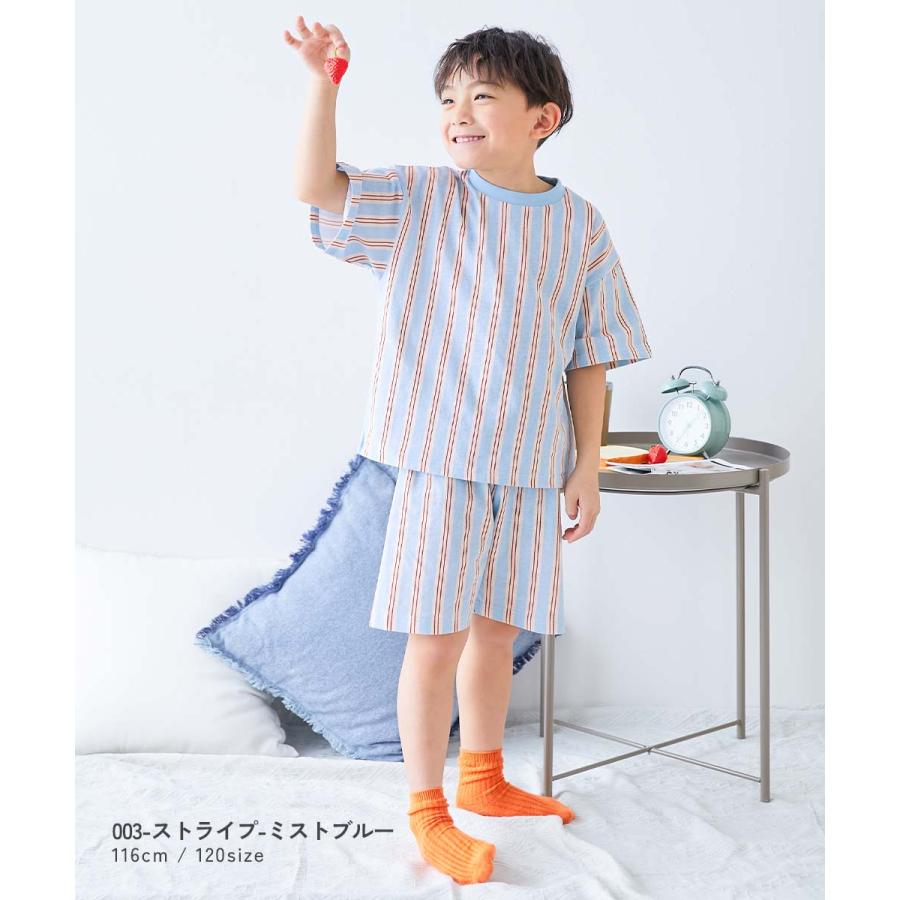 パジャマ 半袖パジャマ ルームウェア 半袖ルームウェア 綿100％ 総柄 半袖パジャマ キッズ 子供服 男の子 女の子  デビロック devirock | devirock | 10
