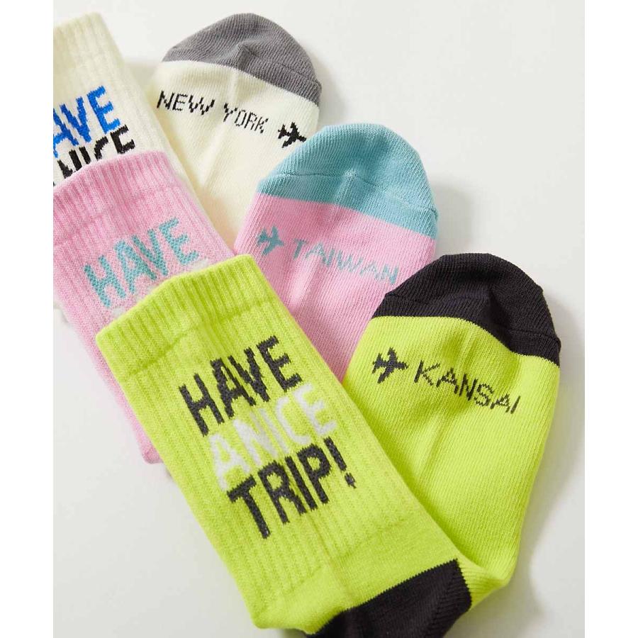 クルーソックス カラーソックス 靴下 【旅するデビロック】モチーフソックス 2足セット キッズ 子供服 男の子 女の子  デビロック devirock | devirock | 11