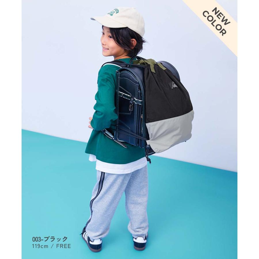 スクールバッグ ナップサック 入園 入学 通園 通学 小学校 ランドセルの上から背負える バイカラー ナップサック キッズ 男の子 女の子  デビロック devirock | devirock | 12