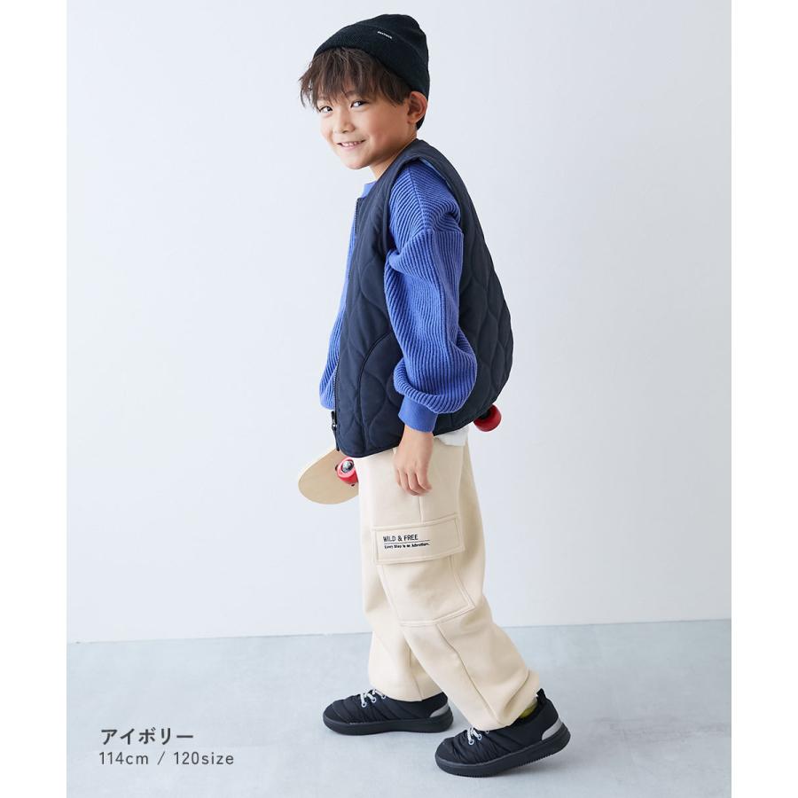 セットアップ オールインワン ストリート風 カーゴデザイン 裏起毛 セットアップ キッズ 子供服 男の子 女の子  デビロック devirock | devirock | 08