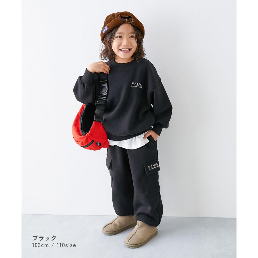 セットアップ オールインワン ストリート風 カーゴデザイン 裏起毛 セットアップ キッズ 子供服 男の子 女の子  デビロック devirock | devirock | 09