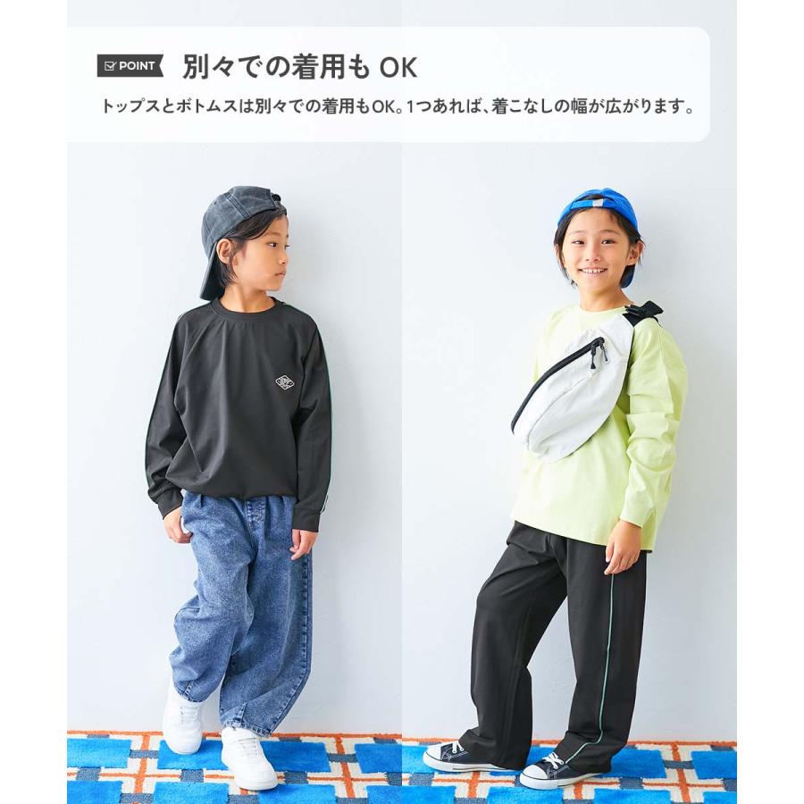 吸水 速乾 乾燥機 UVカット セットアップ オールインワン 【イージーウォッシュ】乾燥機OK デザインセットアップ 子供服 男の子 女の子  デビロック devirock | devirock | 06