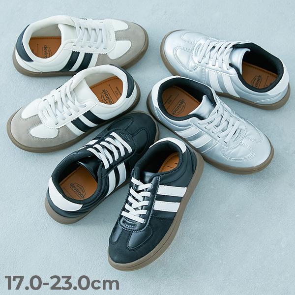 スニーカー シューズ 靴 フォーマル使いもできる ラインスニーカー キッズ 子供服 男の子 女の子  デビロック devirock | devirock