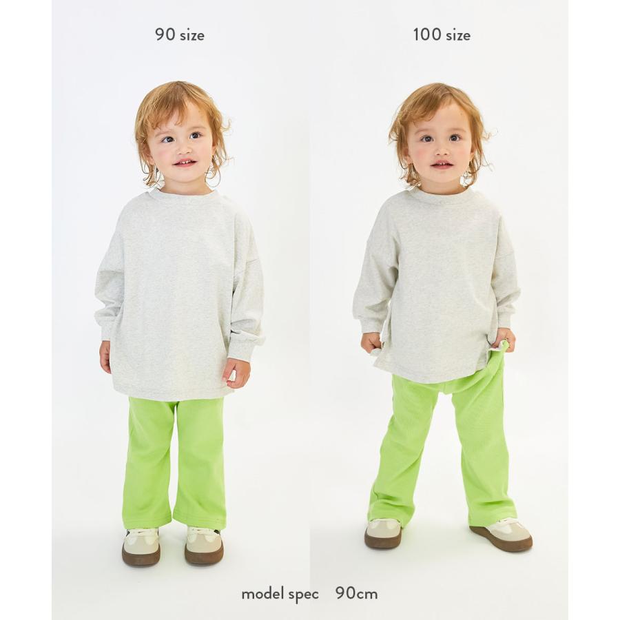 ロンT トップス 【EN-JOY】どっちも前だから1人でお着替え カラフル 長袖Tシャツ キッズ 80cm 90cm 100cm 110cm 120cm 130cm 保育園 幼稚園 通園 | devirock | 28