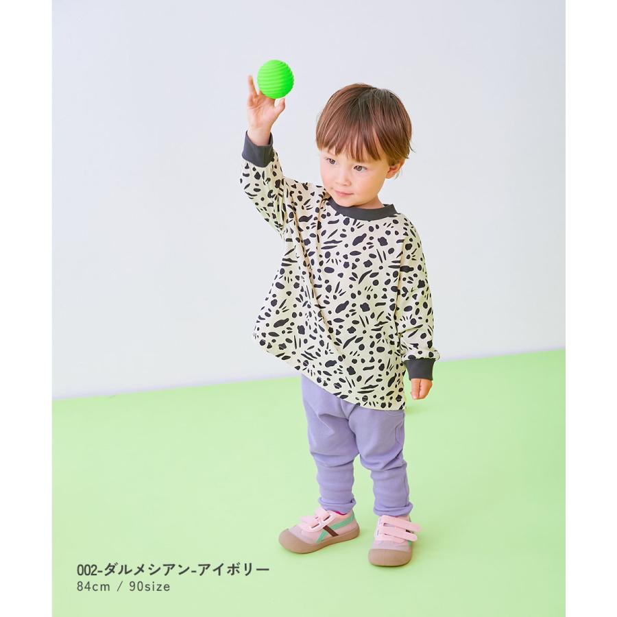 ロンT トップス 【EN-JOY】どっちも前だから1人でお着替え 総柄 長袖Tシャツ キッズ ベビー服 80cm 90cm 100cm 110cm 120cm 130cm 保育園 幼稚園 通園 | devirock | 12