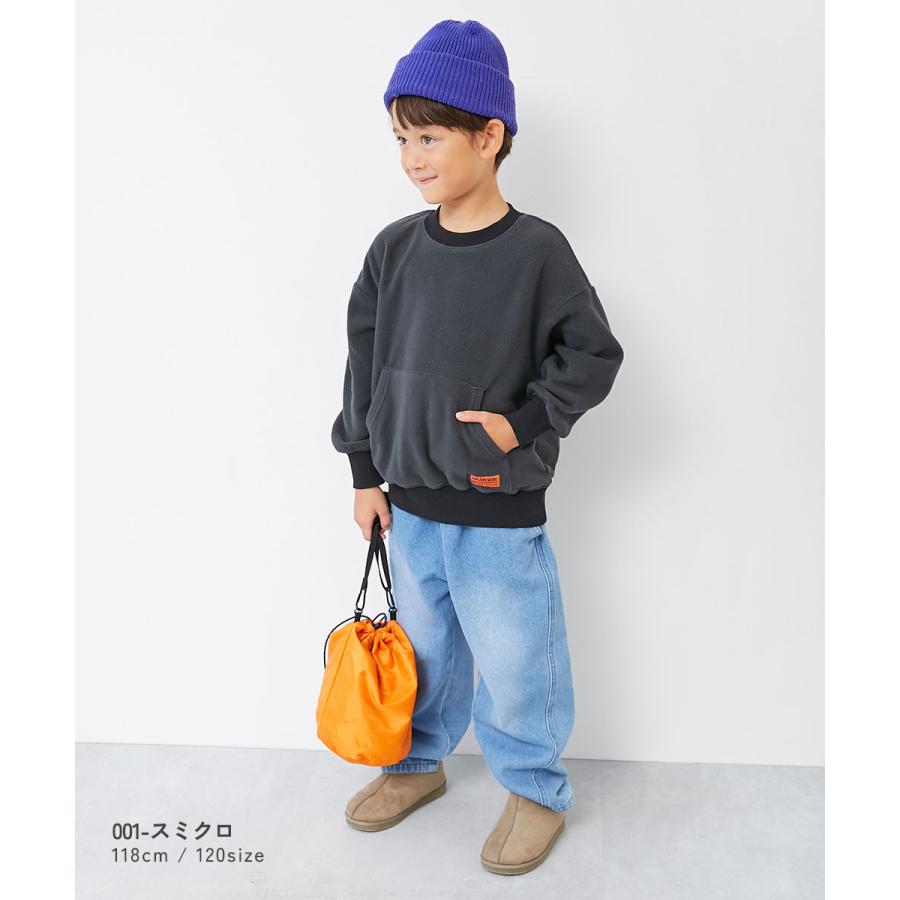 トレーナー トップス エアリーフリース ビッグシルエット トレーナー キッズ 子供服 男の子 女の子  デビロック devirock | devirock | 06