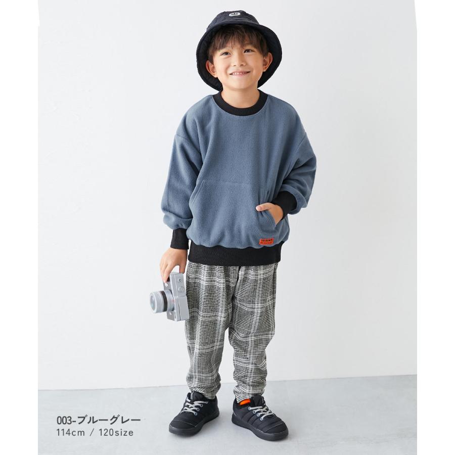 トレーナー トップス エアリーフリース ビッグシルエット トレーナー キッズ 子供服 男の子 女の子  デビロック devirock | devirock | 08