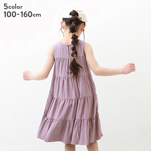 子供服 ティアードノースリーブワンピース キッズ 女の子 半袖 ノースリーブワンピース ワンピース Devirock デビロック Devirock Paypayモール店 通販 Paypayモール