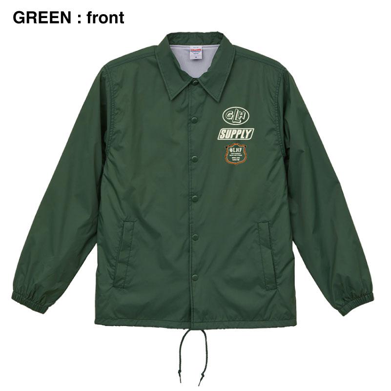 ナイロンコーチジャケット GLHF ピース DTFプリント メンズカジュアル