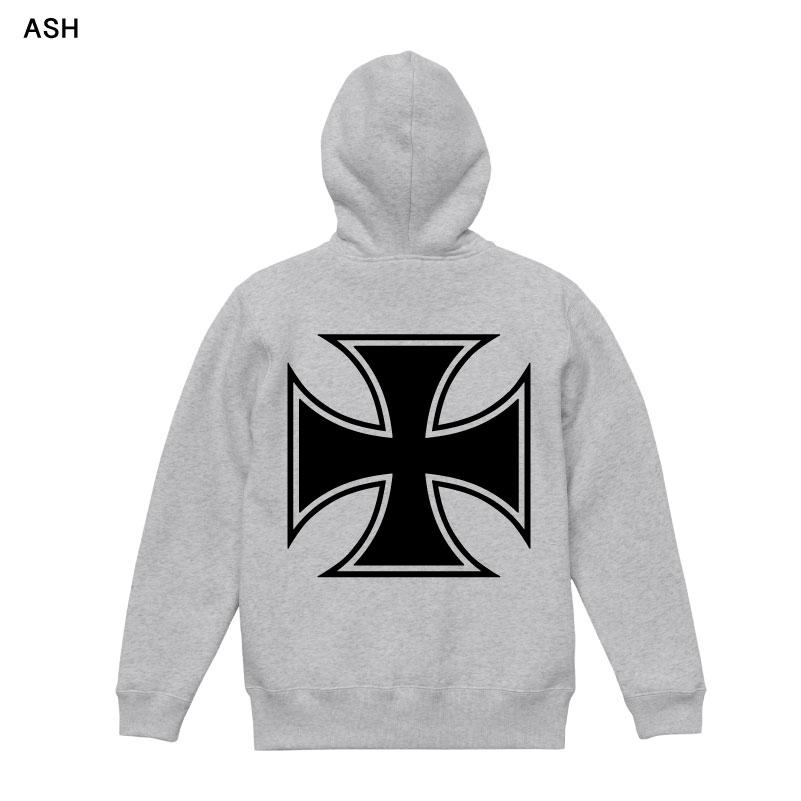 アイアンクロス プルオーバーパーカー 裏起毛 トップス メンズ