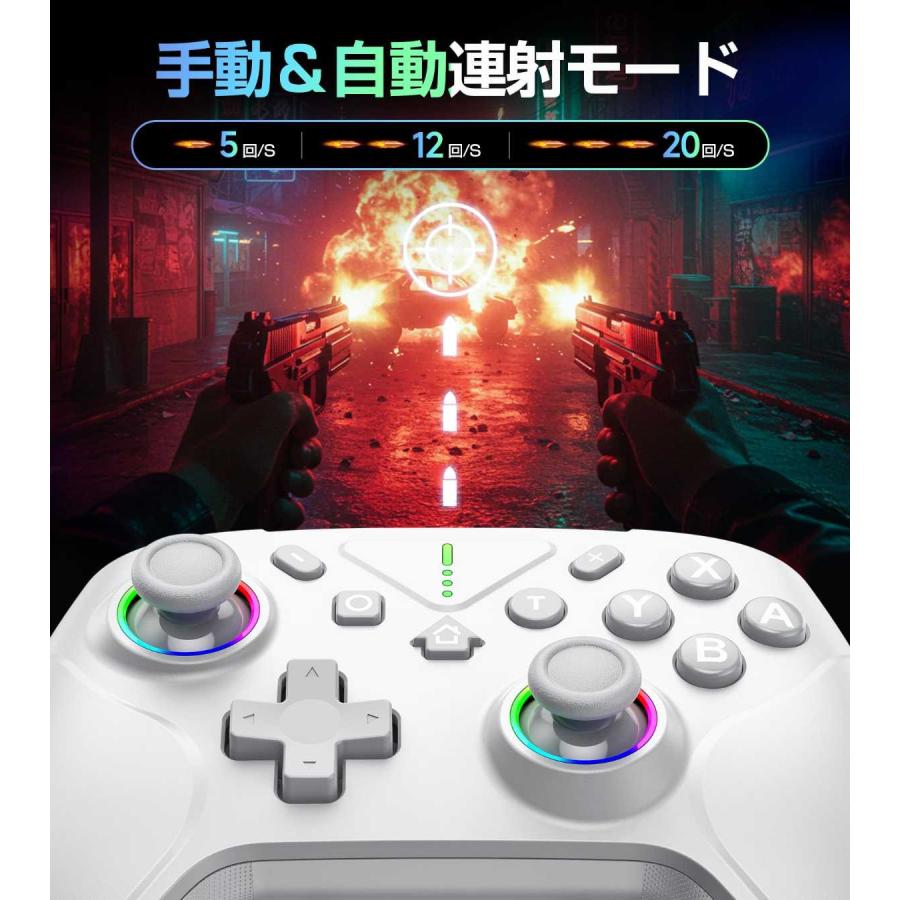 Nintendo Switch 2 コントローラー プロコン ダブルホール機能 RGBライト マクロ連射対応 ジャイロセンサー搭載 ニンテンドースイッチ2の画像