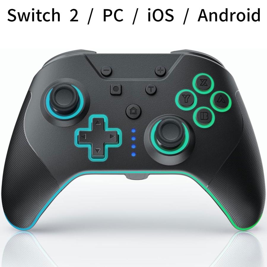 Nintendo Switch 2/PC/Android/IOSコントローラー 4背面ボタン RGB