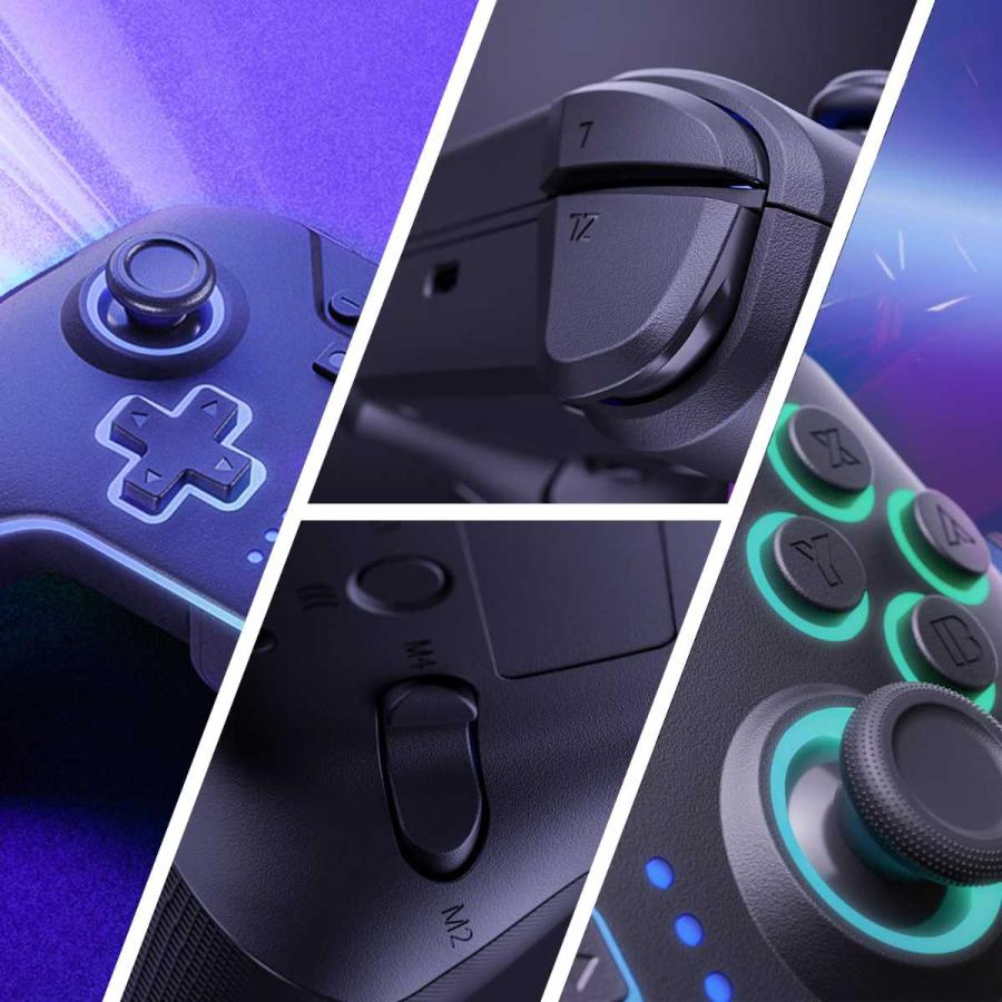 Nintendo Switch 2/PC/Android/IOSコントローラー 4背面ボタン RGB