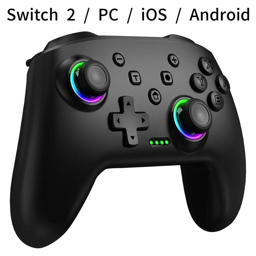 Nintendo Switch 2 /Switch/Android/IOS/PC 対応コントローラー 9色RGB