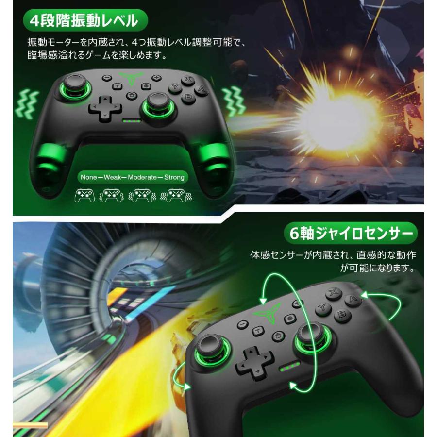 Nintendo Switch 2 /Switch/Android/IOS/PC 対応コントローラー 9色RGB