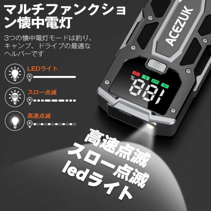 ジャンプスターター 12800mAh 4000A 12V車対応 LCDディスプレイ搭載_3