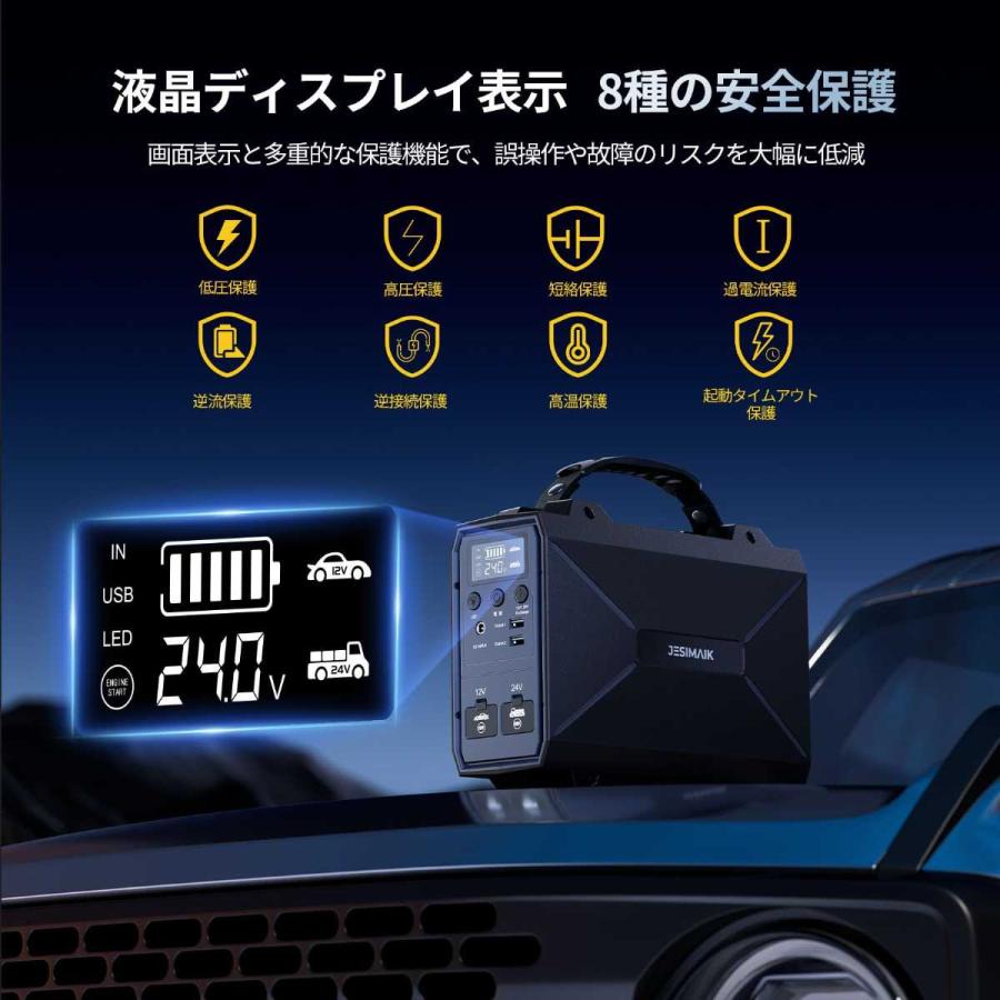 ジャンプスターター 42000mAh 3000A 12V 24V対応 大型車対応 LEDライト搭載の画像