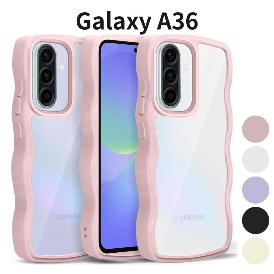 Galaxy A36 5G/A56 用 ケース SC-54F 対応 クリア おしゃれ 韓国風