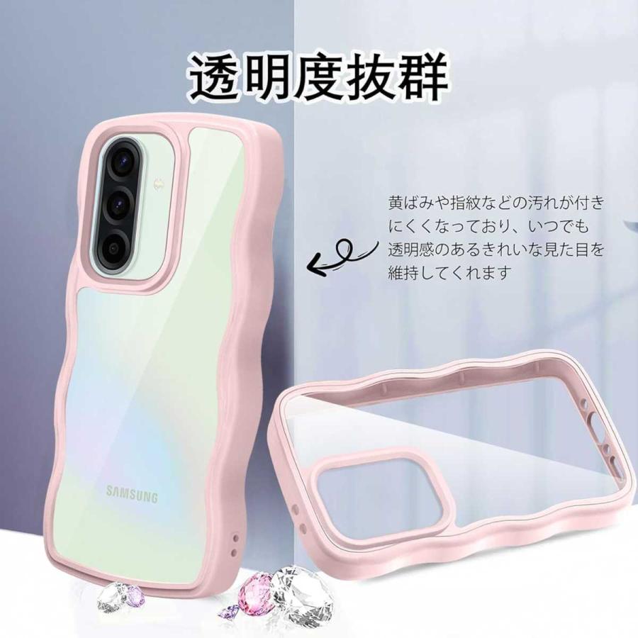 Galaxy A36 5G/A56 用 ケース SC-54F 対応 クリア おしゃれ 韓国風