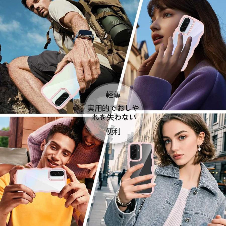 Galaxy A36 5G/A56 用 ケース SC-54F 対応 クリア おしゃれ 韓国風