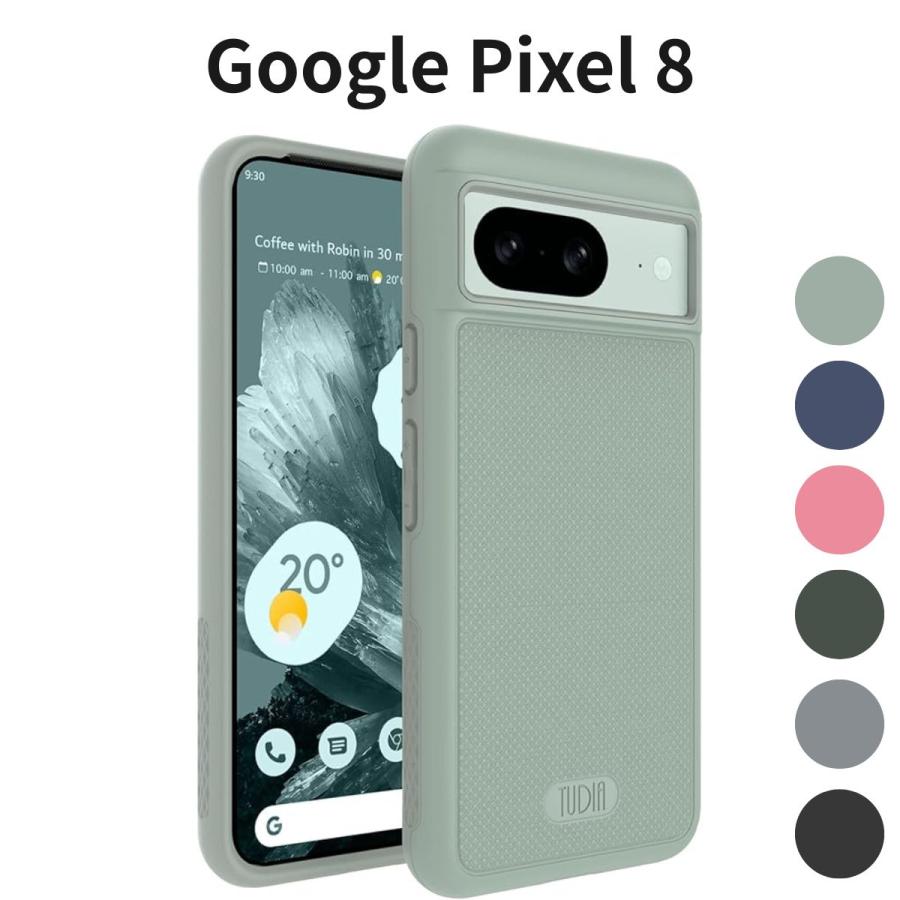 Google Pixel 8 TUDIA 米軍MIL規格 二層保護ケース MergeGrip 耐衝撃