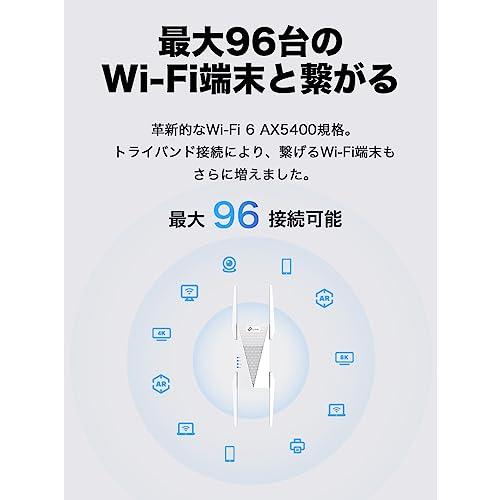 OFF TP-Link Wi-Fi 無線LAN 中継器 Wi-Fi6 対応 2402Mbps(5Ghz) + 2402Mbps(5GHz) +