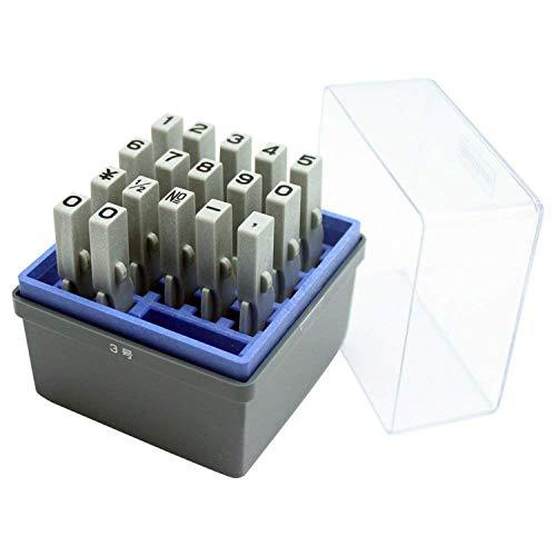 シャチハタ スタンプ 柄付ゴム印 連結式 数字セット GRN-3G ゴシック体 3号 印面 | 