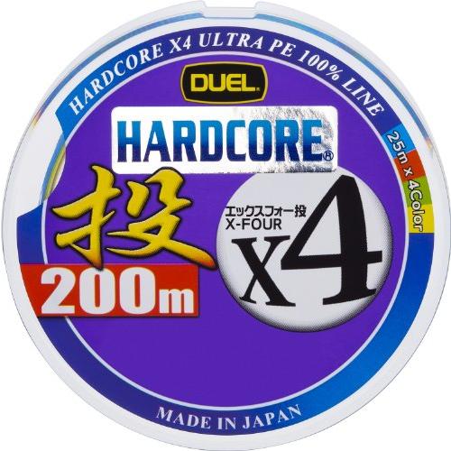 DUEL(デュエル) HARDCORE(ハードコア) PEライン 0.8号 HARDCORE X4 投げ 200m 0. | 