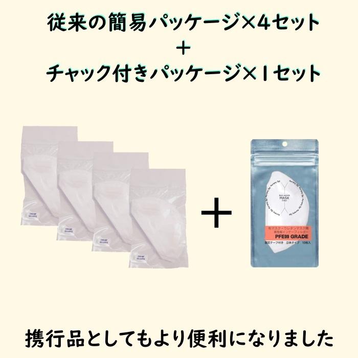 マスク インナー フィルター PFE VFE 50枚(10枚x5セット) 高密度 日本製 JIS T 9001 試験基準クリア製品 両面テープ付き 立体タイプ ホワイト 送料無料 |  | 07