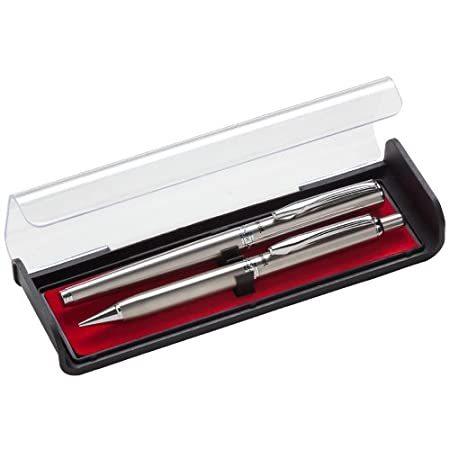 高級素材使用ブランド 特別価格(Silver) - Pentel Libretto Roller Gel Pen and Pencil Set with Gift Box, Pen好評販売中 その他
