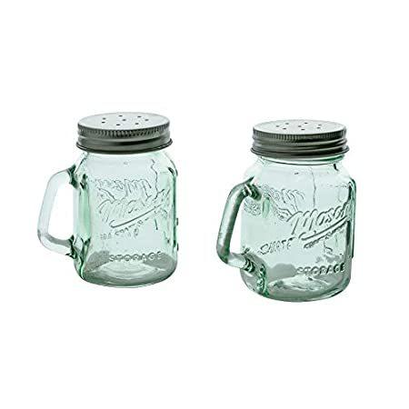 最も信頼できる by Green Glass Clear - Shaker Pepper and Salt Jar 特別価格Mason Mason More好評販売中 & Craft その他