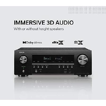 Denon (デノン) AVR-S750H レシーバー 7.2チャンネル (165W x 7) - 4K Ultra HD ホームシアター (2019) | 音楽ストリーミング | eARC 3D ドルビーサラウンドサウ テレビ、オーディオ、カメラ オーディオ機器 オーディオアンプ
