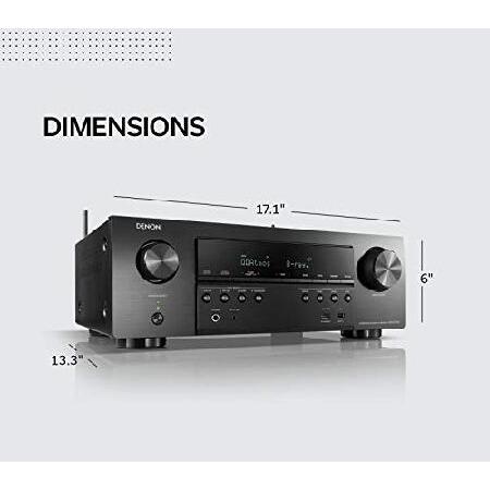 Denon (デノン) AVR-S750H レシーバー 7.2チャンネル (165W x 7) - 4K Ultra HD ホームシアター (2019) | 音楽ストリーミング | eARC 3D ドルビーサラウンドサウ テレビ、オーディオ、カメラ オーディオ機器 オーディオアンプ