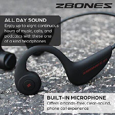 Open Ear Bluetooth Bone Conduction Headphones - ZBONES Hear Your Surroundings/Unbeatable Comfort/Secure Sweatproof Fit/Sport Headband for Running， Wor 