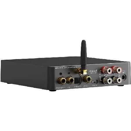 LOXJIE A30 Desktop Stereo HiFi Audio Power Amplifier ＆ Headphone Amplifier， Infineons MA12070 Chip Class D Amp， ES9023 DAC Chip， USB/ Optical/ Coaxi 