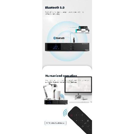 S.M.S.L A300 パワーアンプ BTLモード Bluetooth5.0 AMP RCA USB デジタルアンプ ハイレゾオーディオ リモコン付き パワーアンプ パワーアンプ