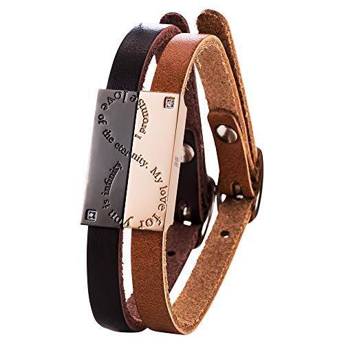 ホワイトクローバー ファッション レディースアクセサリー ペアブレスレット レザーブレス カップル 人気 ブランド ス サージカルステンレ ス インフィニティ ダイヤモンド ピンク ブ S 2125 Dgpプロジェクト