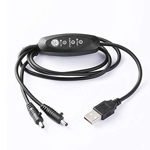 納得できる割引 作業服 ケーブル 交換ケーブル 高耐久 接続ケーブル USB to DC 汎用 ブラック USBケーブル
