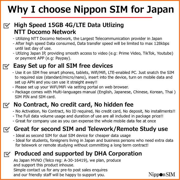 プリペイドsim 日本 simカード 180日間 15GB ドコモ通信網 4G/LTE回線 マルチカットsim データ通信専用 simフリー端末のみ対応 テザリング可｜dhacorp｜05