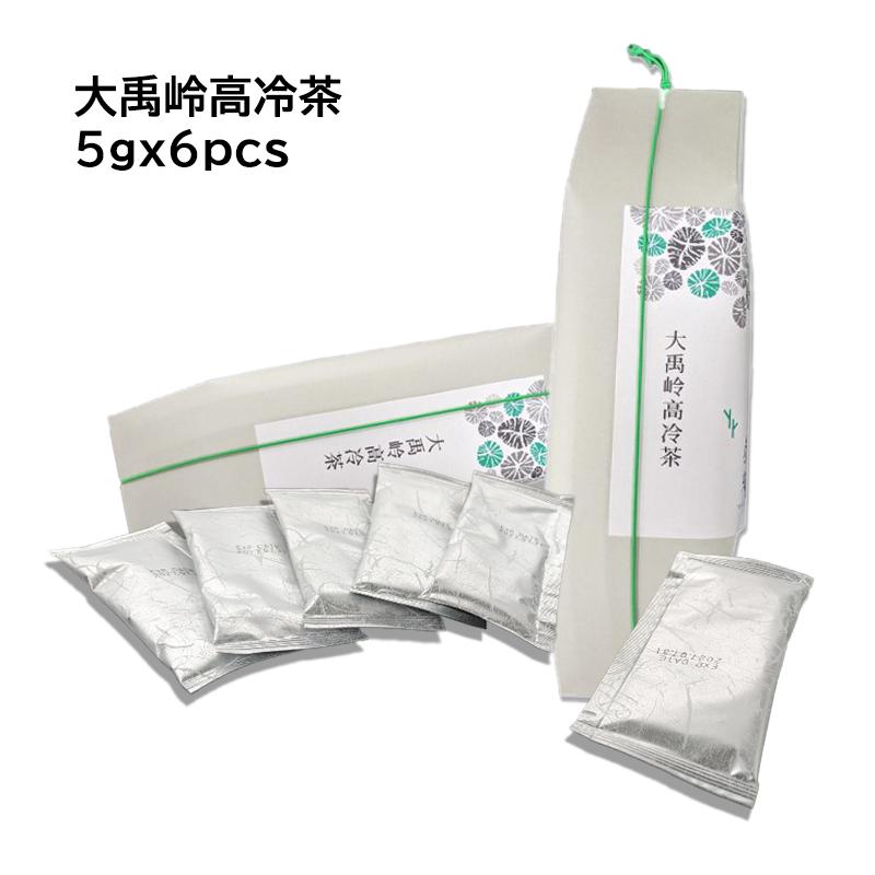 台湾茶 炭紀 烏龍茶 大禹嶺高冷茶 茶葉30g(5g×6pcs) 個包装 高山茶