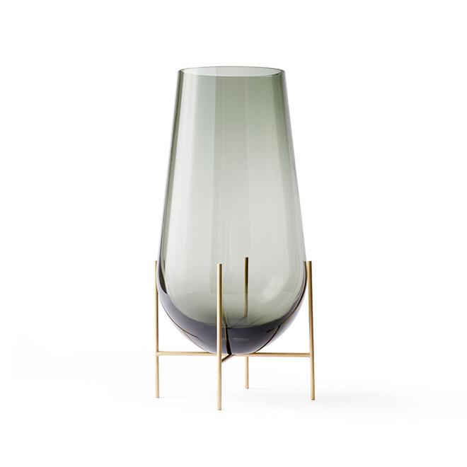 公式】 北欧 Audo MENU Echasse Vase Smoked イシャスベース S