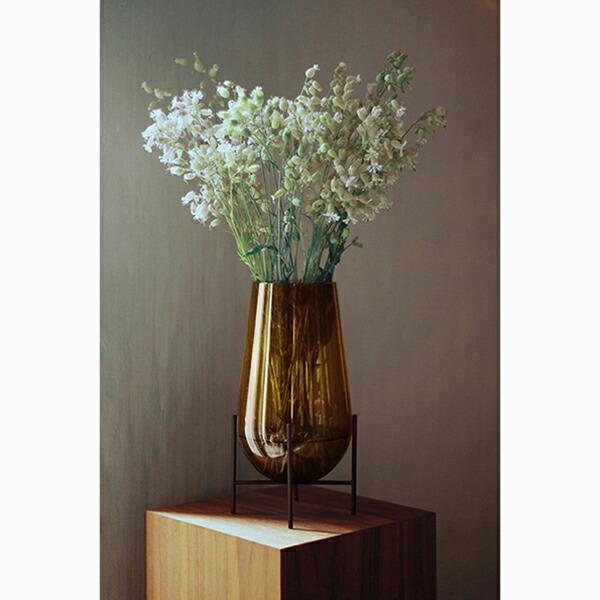 アウトレット 訳あり】 北欧 Audo Echasse Vase Amber イシャスベース