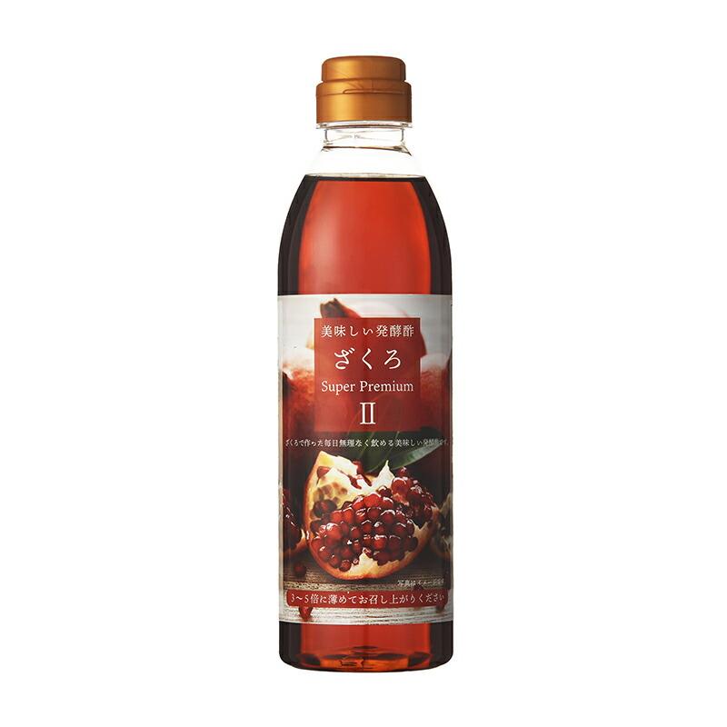 美味しい発酵酢ざくろ スーパープレミアム II 500ml×4本 バージョン 