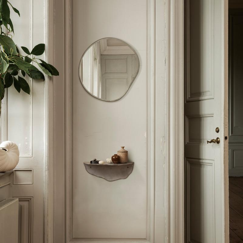 新品未使用fermliving ミラー ブラス 正規品 北欧 Ferm Living ファームリビング ポンドミラー S ブラス ダーク