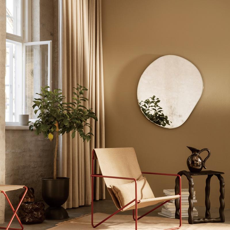 北欧 Ferm Living ファームリビング ポンドミラー XL ブラス ダーク