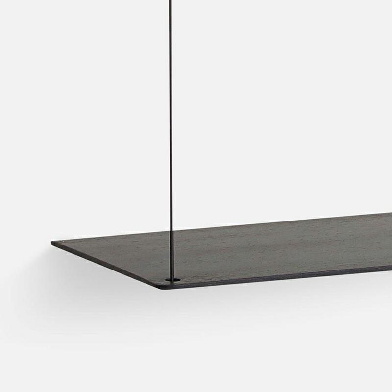 公式】 北欧 WOUD ウッド ステッジアドオンシェルフ 80cm ブラック
