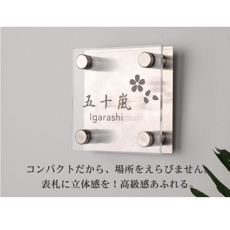 表札 おしゃれ アクリル製 戸建 二世帯 門柱 玄関 ローマ字 英字 漢字 連名 マンション 番地 住所 新築 引越 アクリル ステンレス表札 Lz Bxg 01 Gn Lz Bxg 01 はんこの匠 通販 Yahoo ショッピング