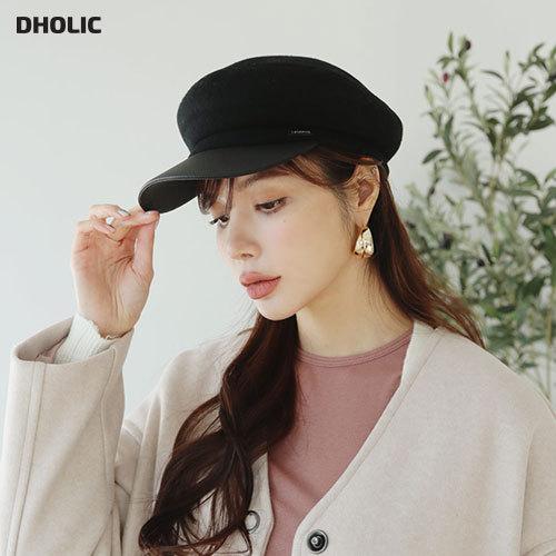 帽子 キャスケット コントラスト シンプル 大人 きれいめ レザー 秋 冬 韓国 ファッション Dholic 通販 Paypayモール