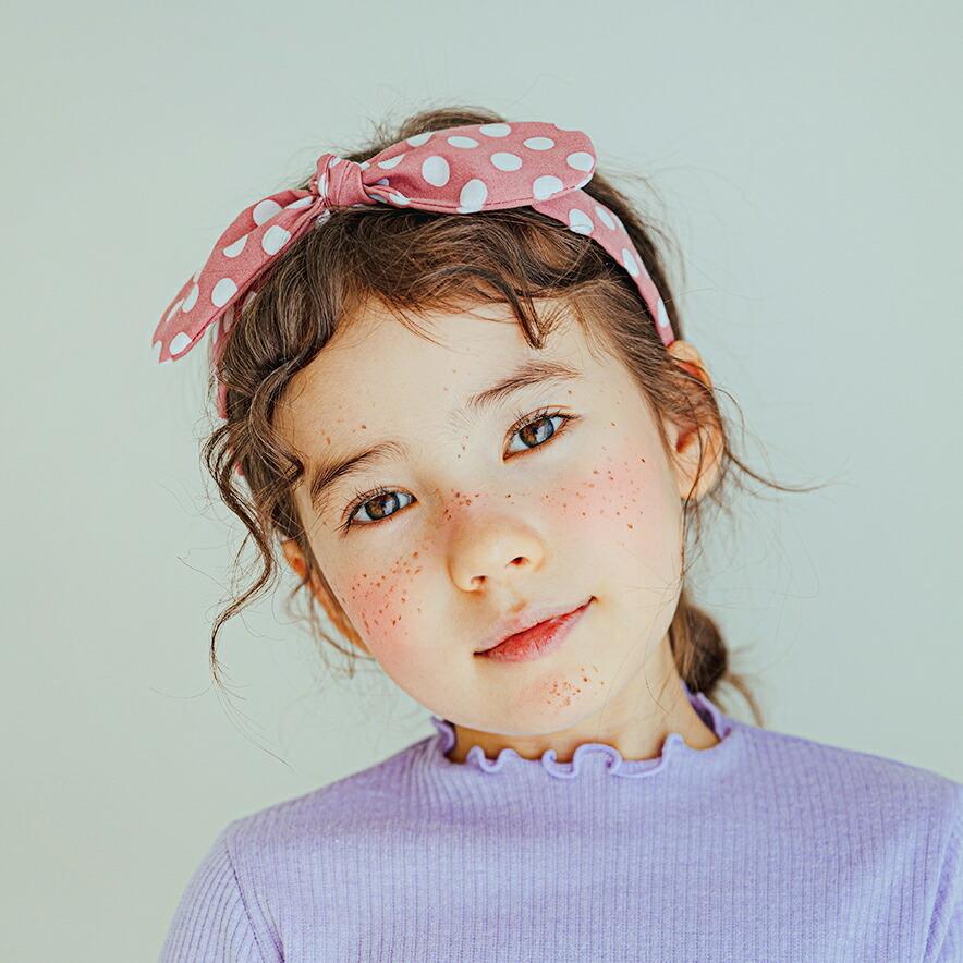 キッズ ヘアアクセサリー カチューシャ ドット柄 リボン りぼん 可愛い かわいい 女の子 韓国 韓国子供服 子供 こども 子供服 こども服 Dholic 通販 Paypayモール